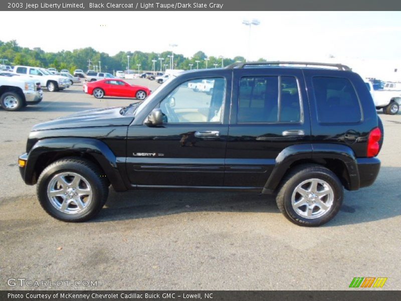 Black Clearcoat / Light Taupe/Dark Slate Gray 2003 Jeep Liberty Limited