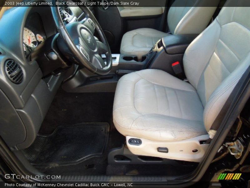 Black Clearcoat / Light Taupe/Dark Slate Gray 2003 Jeep Liberty Limited
