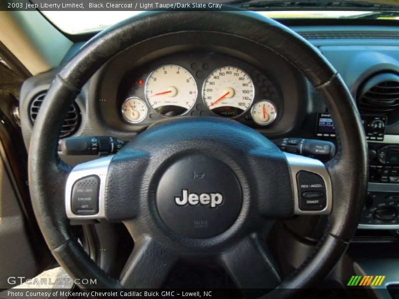 Black Clearcoat / Light Taupe/Dark Slate Gray 2003 Jeep Liberty Limited