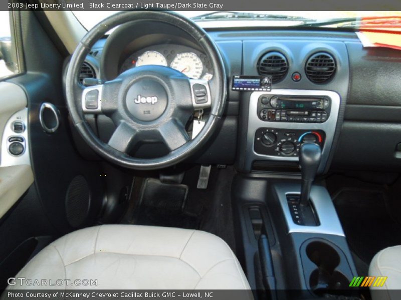 Black Clearcoat / Light Taupe/Dark Slate Gray 2003 Jeep Liberty Limited