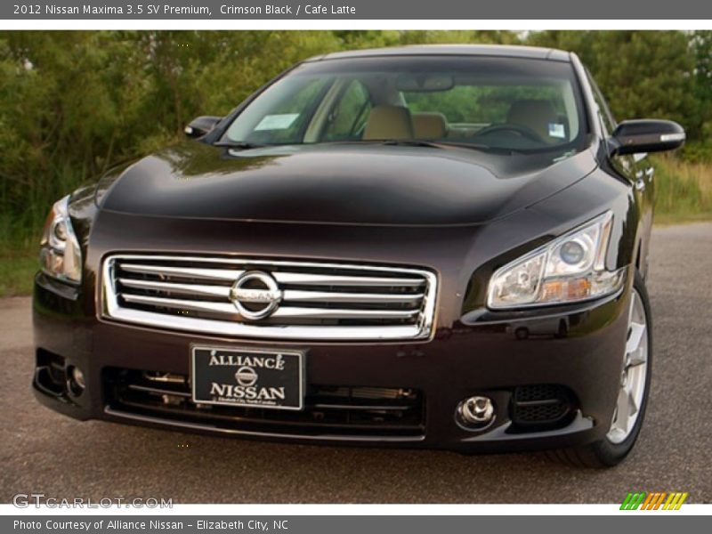 Crimson Black / Cafe Latte 2012 Nissan Maxima 3.5 SV Premium