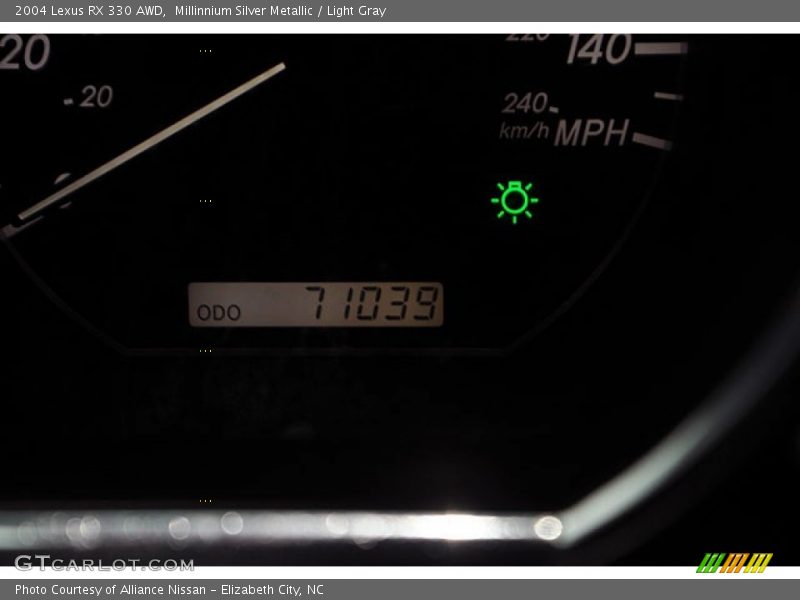 Millinnium Silver Metallic / Light Gray 2004 Lexus RX 330 AWD