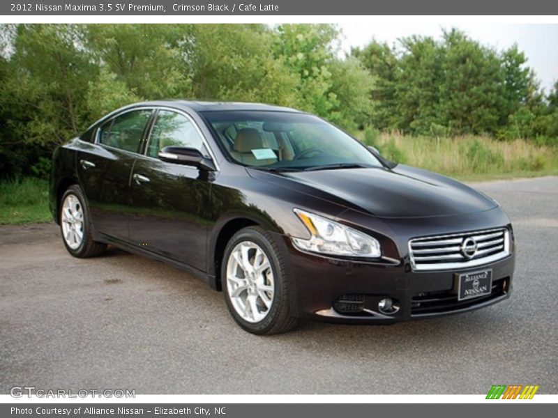Crimson Black / Cafe Latte 2012 Nissan Maxima 3.5 SV Premium