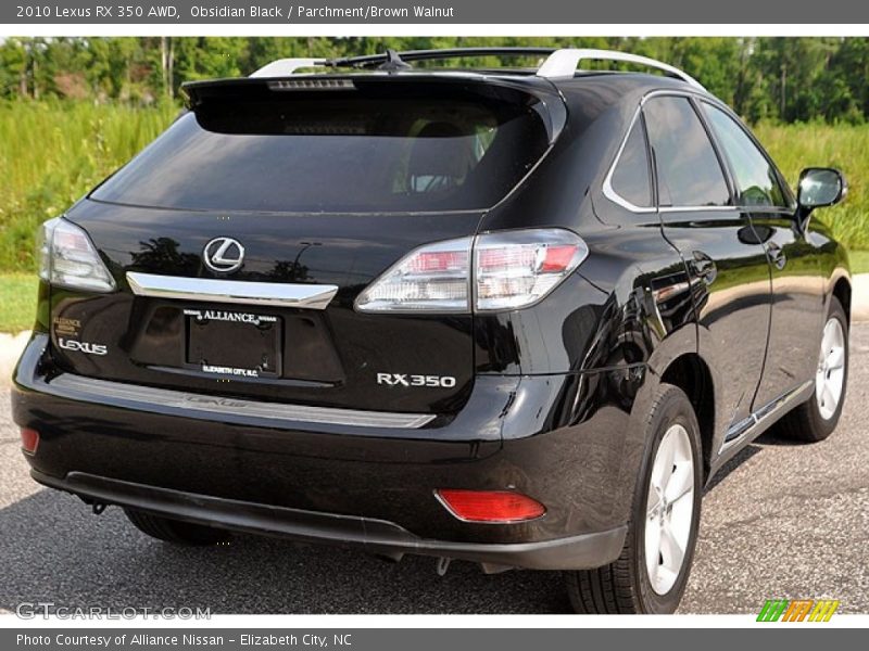 Obsidian Black / Parchment/Brown Walnut 2010 Lexus RX 350 AWD