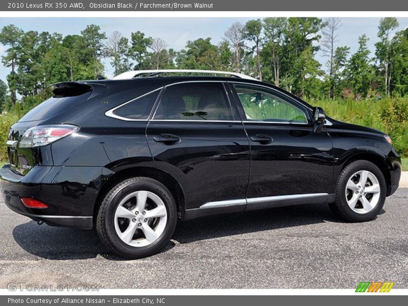 Obsidian Black / Parchment/Brown Walnut 2010 Lexus RX 350 AWD