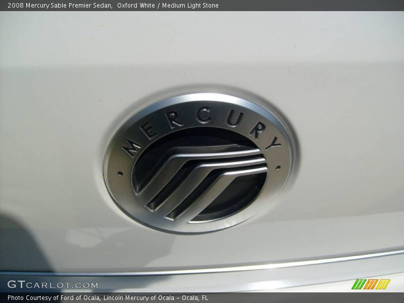 Oxford White / Medium Light Stone 2008 Mercury Sable Premier Sedan