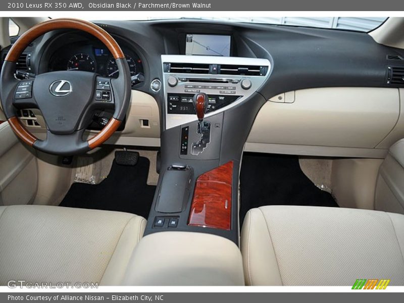 Dashboard of 2010 RX 350 AWD
