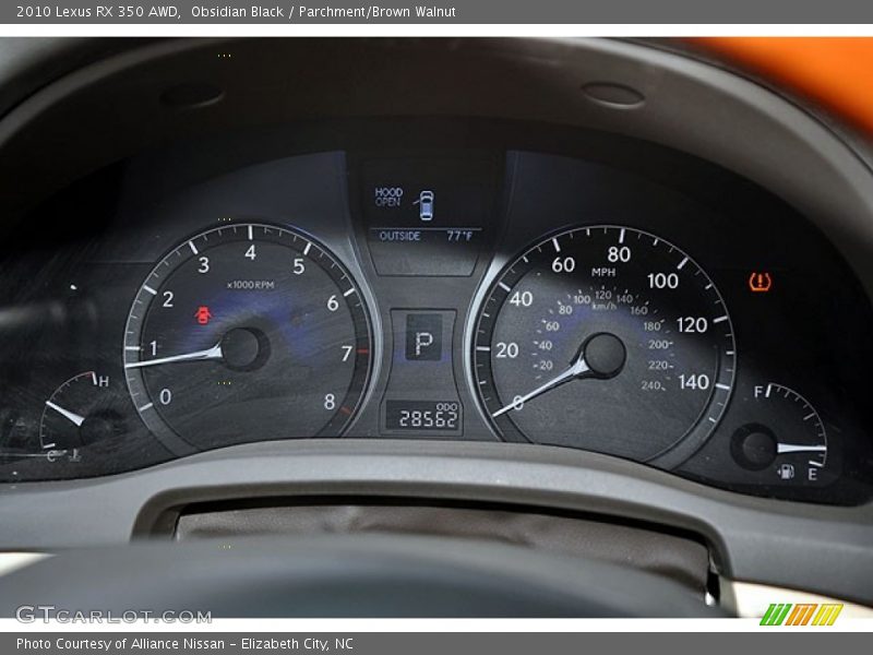  2010 RX 350 AWD 350 AWD Gauges