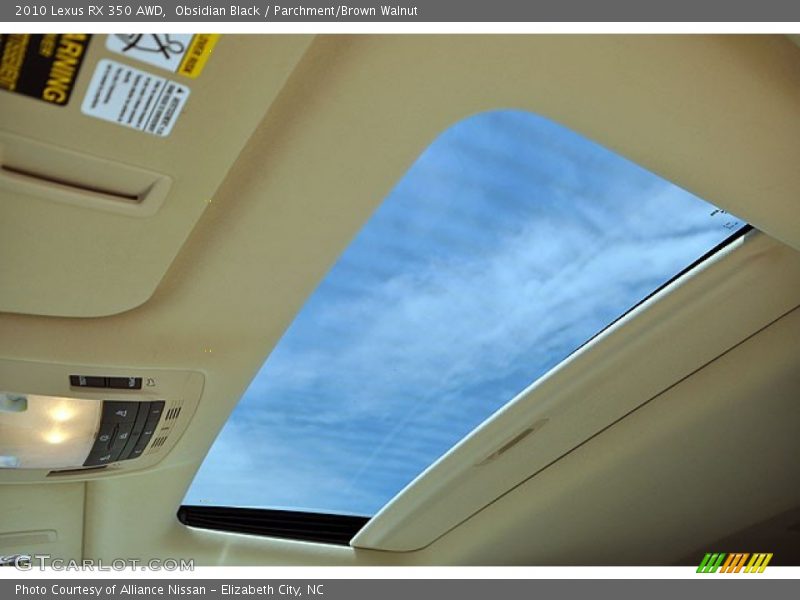 Obsidian Black / Parchment/Brown Walnut 2010 Lexus RX 350 AWD