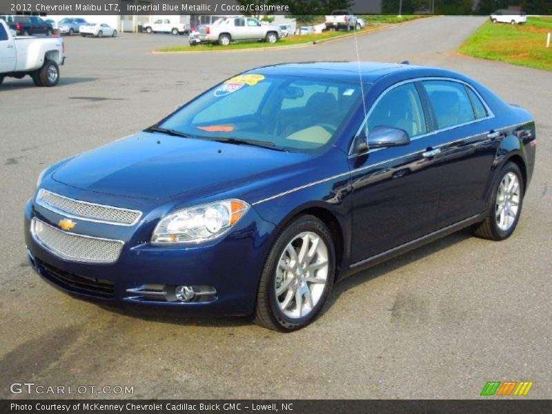 Imperial Blue Metallic / Cocoa/Cashmere 2012 Chevrolet Malibu LTZ