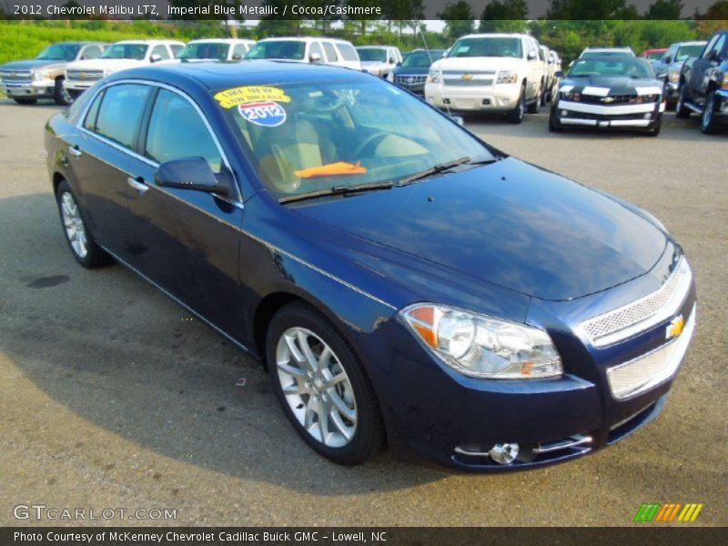 Imperial Blue Metallic / Cocoa/Cashmere 2012 Chevrolet Malibu LTZ