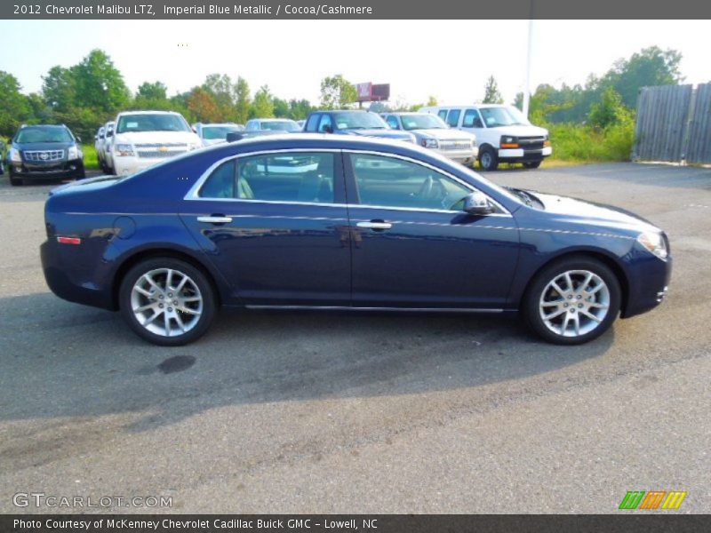 Imperial Blue Metallic / Cocoa/Cashmere 2012 Chevrolet Malibu LTZ