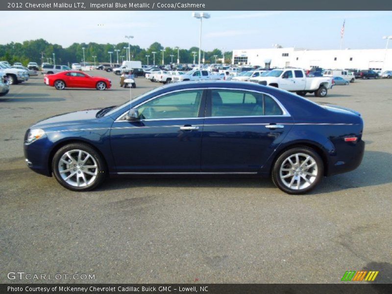 Imperial Blue Metallic / Cocoa/Cashmere 2012 Chevrolet Malibu LTZ