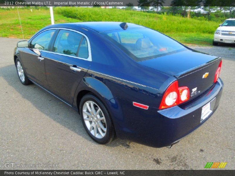 Imperial Blue Metallic / Cocoa/Cashmere 2012 Chevrolet Malibu LTZ