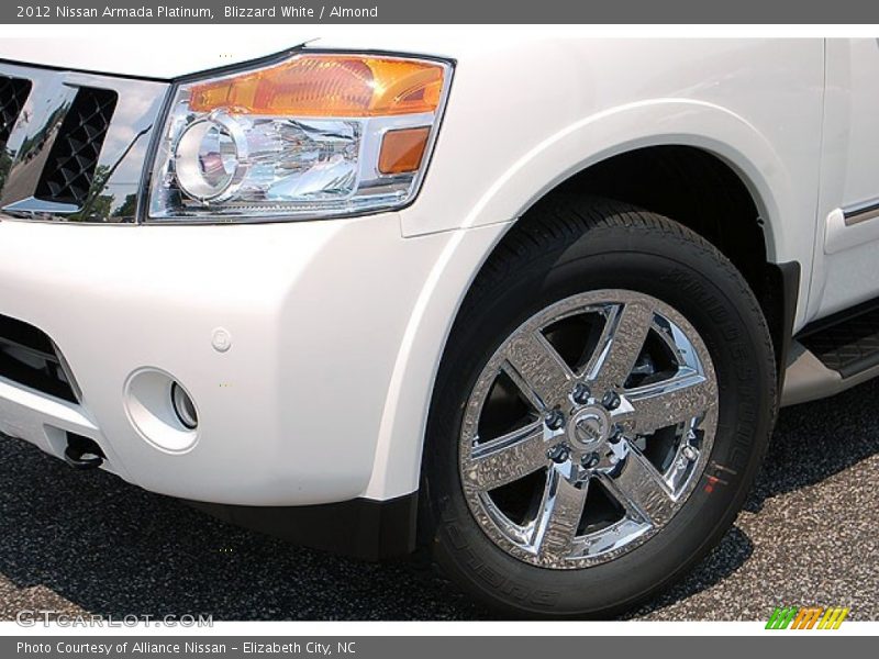 Blizzard White / Almond 2012 Nissan Armada Platinum