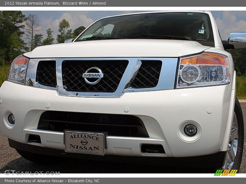 Blizzard White / Almond 2012 Nissan Armada Platinum