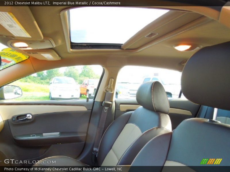 Imperial Blue Metallic / Cocoa/Cashmere 2012 Chevrolet Malibu LTZ