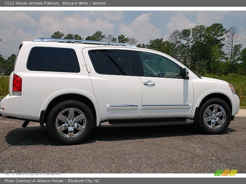 Blizzard White / Almond 2012 Nissan Armada Platinum