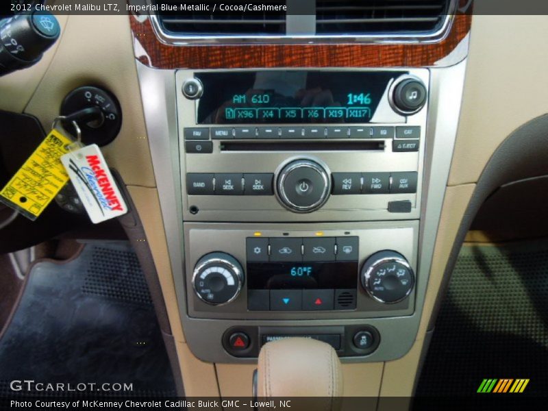 Imperial Blue Metallic / Cocoa/Cashmere 2012 Chevrolet Malibu LTZ