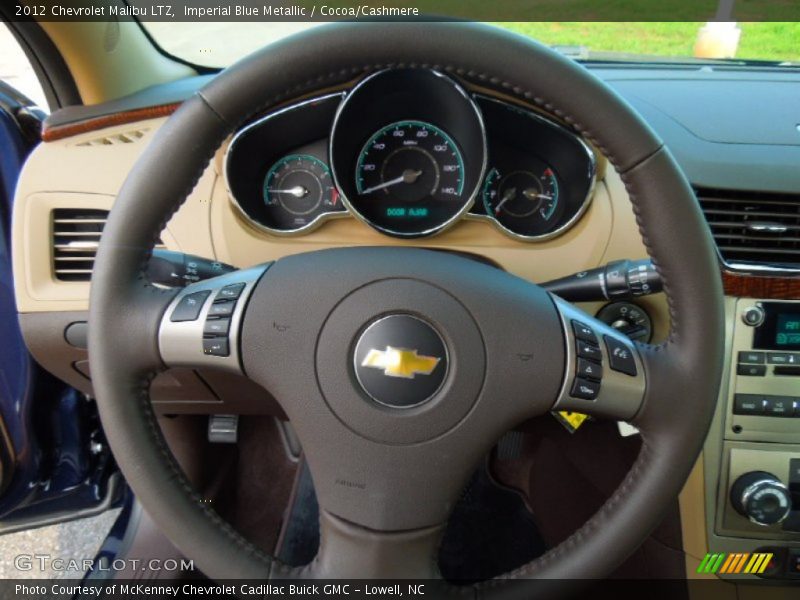 Imperial Blue Metallic / Cocoa/Cashmere 2012 Chevrolet Malibu LTZ
