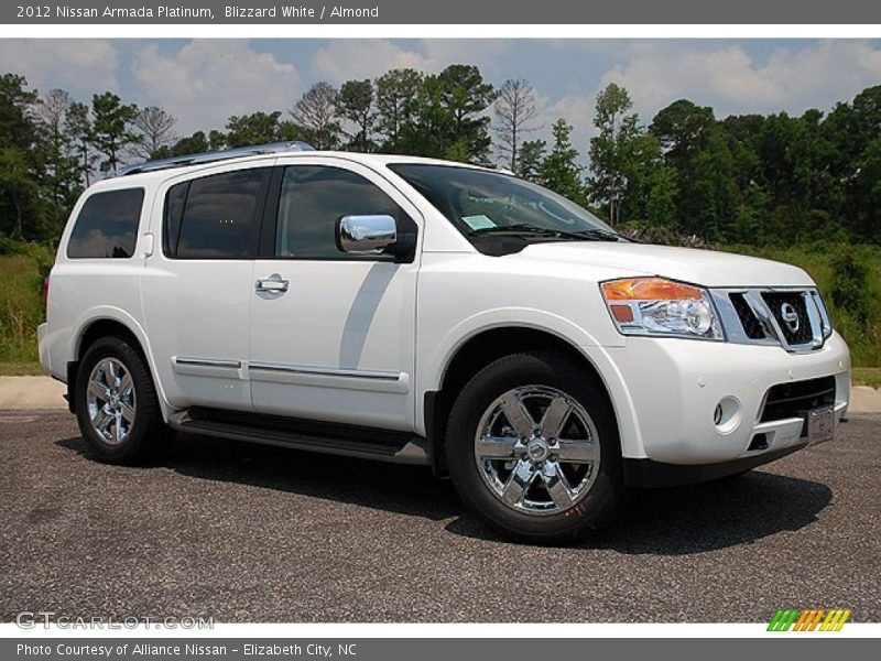 Blizzard White / Almond 2012 Nissan Armada Platinum
