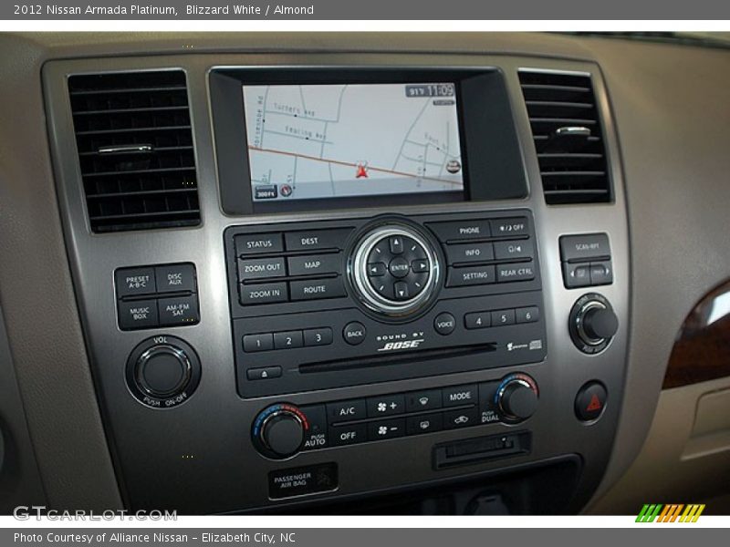 Blizzard White / Almond 2012 Nissan Armada Platinum