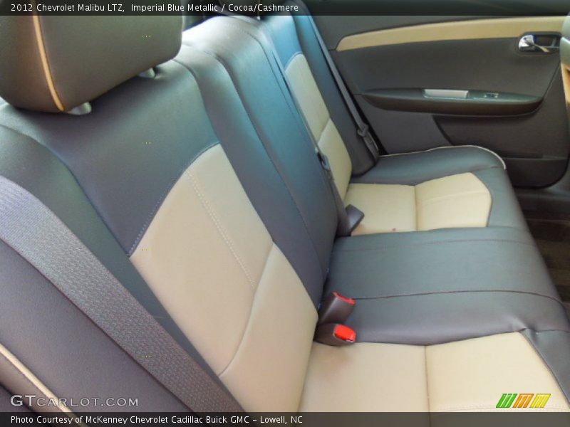 Imperial Blue Metallic / Cocoa/Cashmere 2012 Chevrolet Malibu LTZ