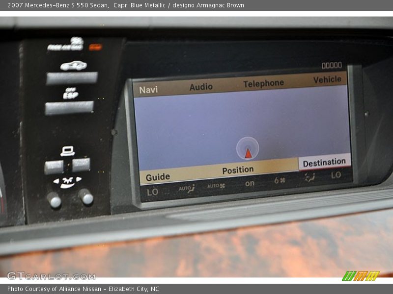 Capri Blue Metallic / designo Armagnac Brown 2007 Mercedes-Benz S 550 Sedan