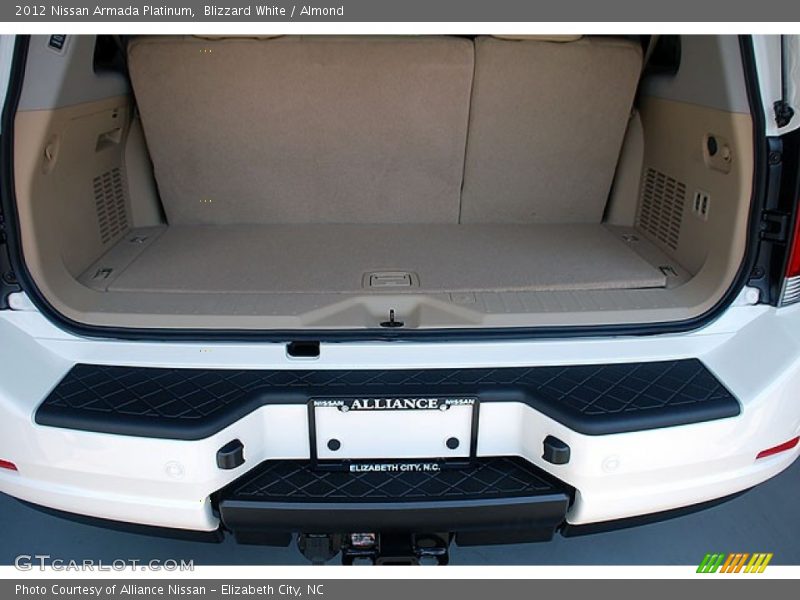 Blizzard White / Almond 2012 Nissan Armada Platinum