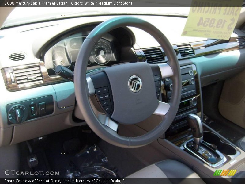 Oxford White / Medium Light Stone 2008 Mercury Sable Premier Sedan