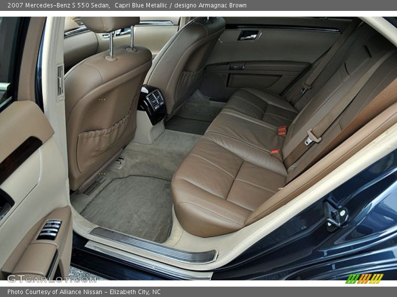 Capri Blue Metallic / designo Armagnac Brown 2007 Mercedes-Benz S 550 Sedan