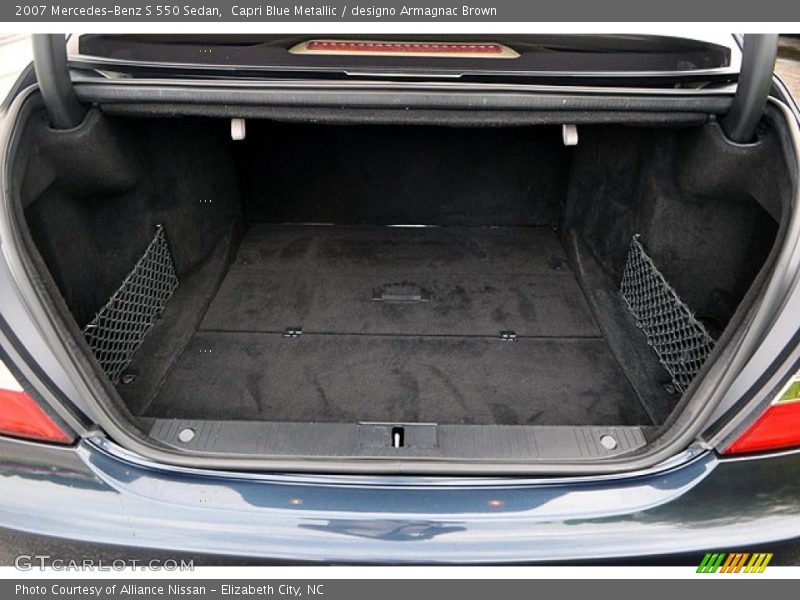 Capri Blue Metallic / designo Armagnac Brown 2007 Mercedes-Benz S 550 Sedan