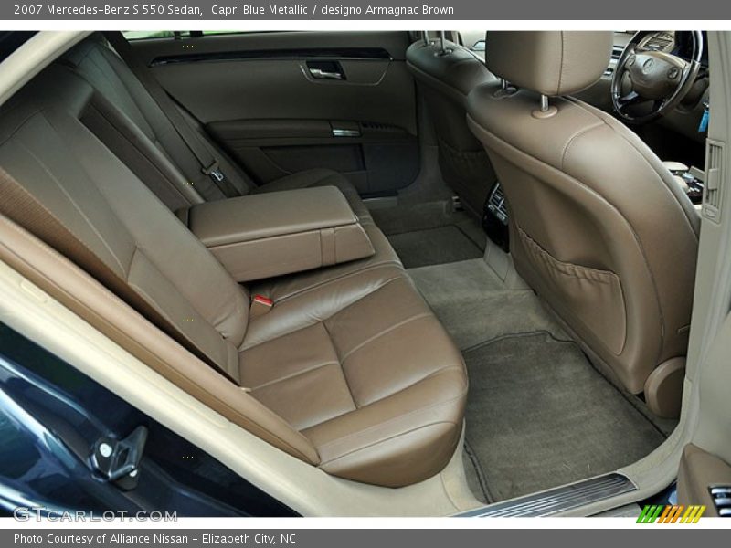 Capri Blue Metallic / designo Armagnac Brown 2007 Mercedes-Benz S 550 Sedan