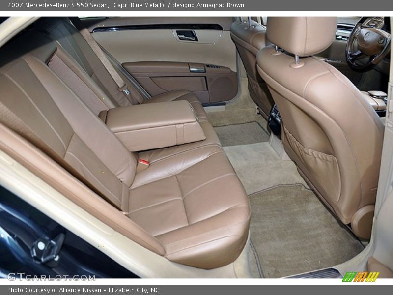 Capri Blue Metallic / designo Armagnac Brown 2007 Mercedes-Benz S 550 Sedan