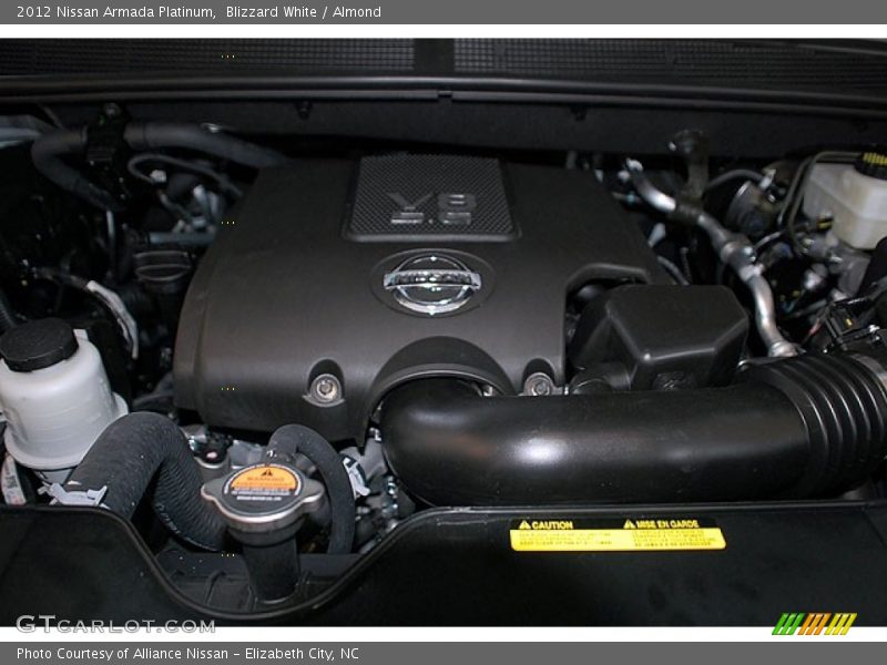 Blizzard White / Almond 2012 Nissan Armada Platinum