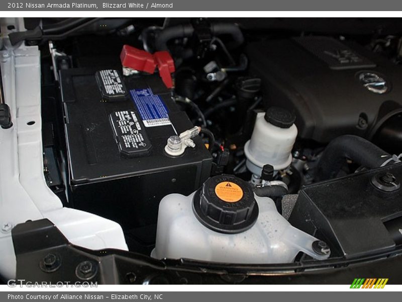 Blizzard White / Almond 2012 Nissan Armada Platinum