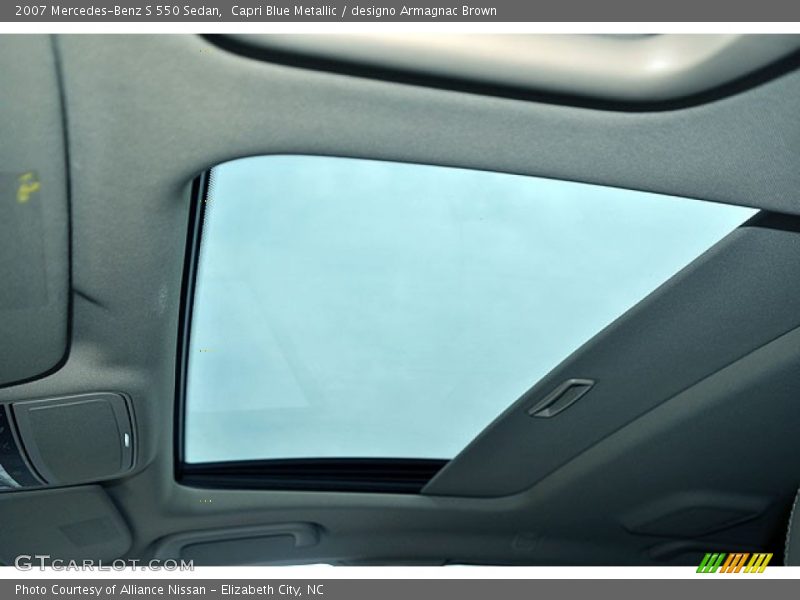 Capri Blue Metallic / designo Armagnac Brown 2007 Mercedes-Benz S 550 Sedan