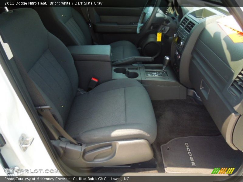 Bright White / Dark Slate Gray 2011 Dodge Nitro Heat