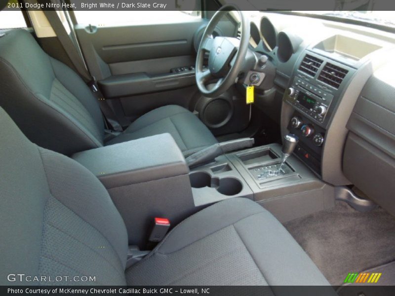 Bright White / Dark Slate Gray 2011 Dodge Nitro Heat