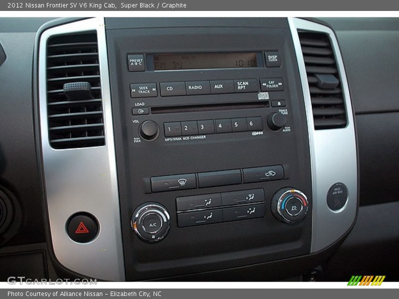 Super Black / Graphite 2012 Nissan Frontier SV V6 King Cab