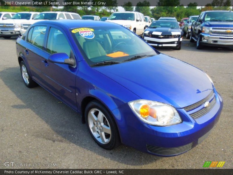 Laser Blue Metallic / Gray 2007 Chevrolet Cobalt LT Sedan