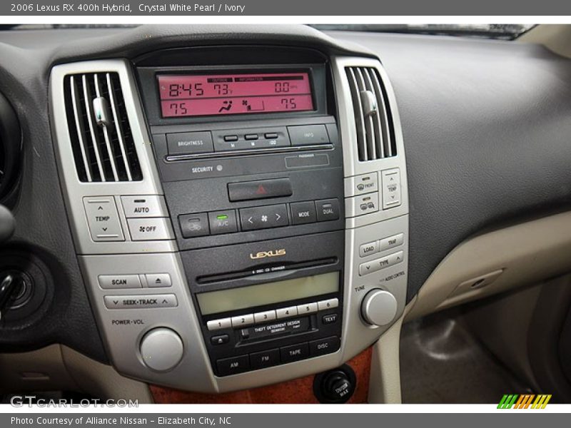 Controls of 2006 RX 400h Hybrid