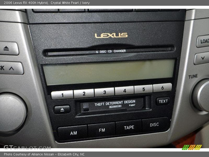 Audio System of 2006 RX 400h Hybrid