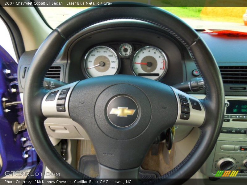 Laser Blue Metallic / Gray 2007 Chevrolet Cobalt LT Sedan
