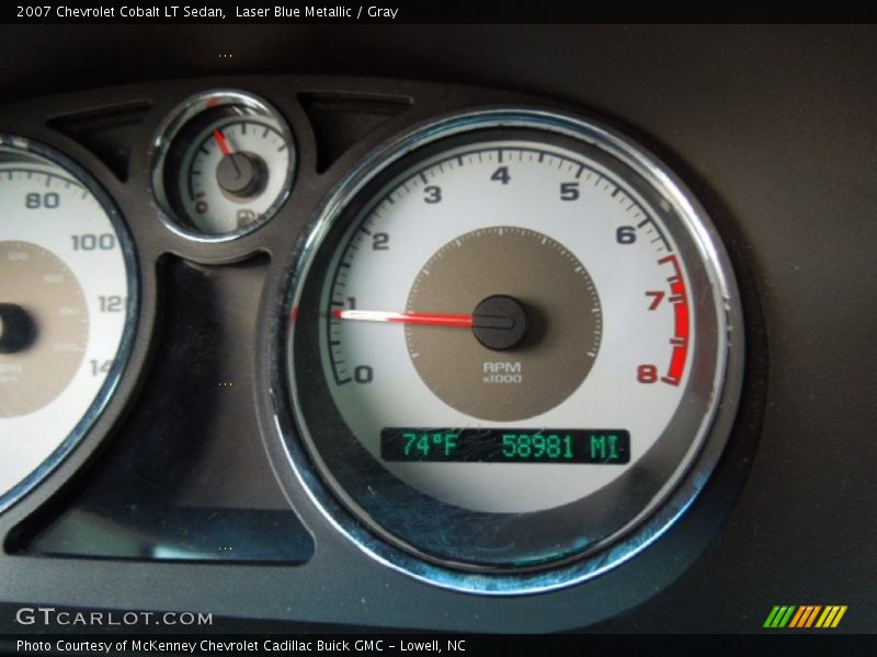 Laser Blue Metallic / Gray 2007 Chevrolet Cobalt LT Sedan