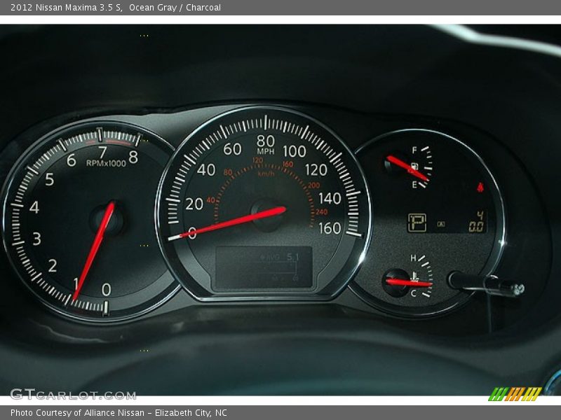 Ocean Gray / Charcoal 2012 Nissan Maxima 3.5 S