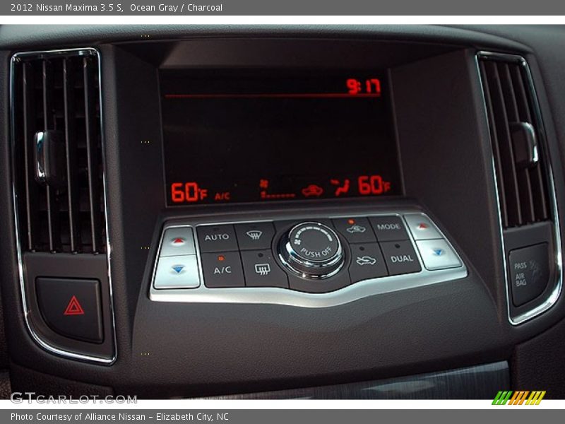 Ocean Gray / Charcoal 2012 Nissan Maxima 3.5 S