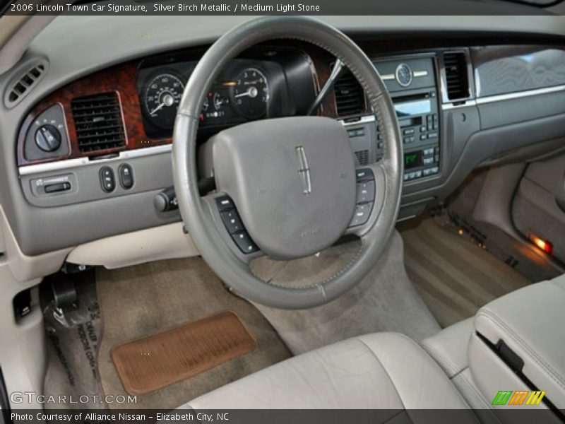 Silver Birch Metallic / Medium Light Stone 2006 Lincoln Town Car Signature