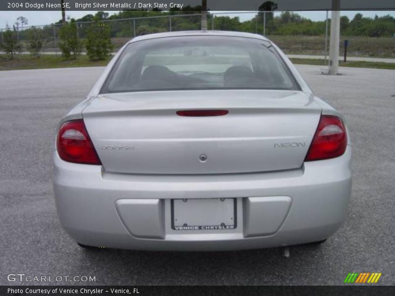 Bright Silver Metallic / Dark Slate Gray 2004 Dodge Neon SE