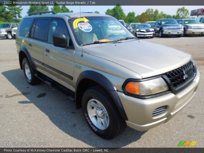 Sudan Beige Metallic / Tan 2002 Mitsubishi Montero Sport LS